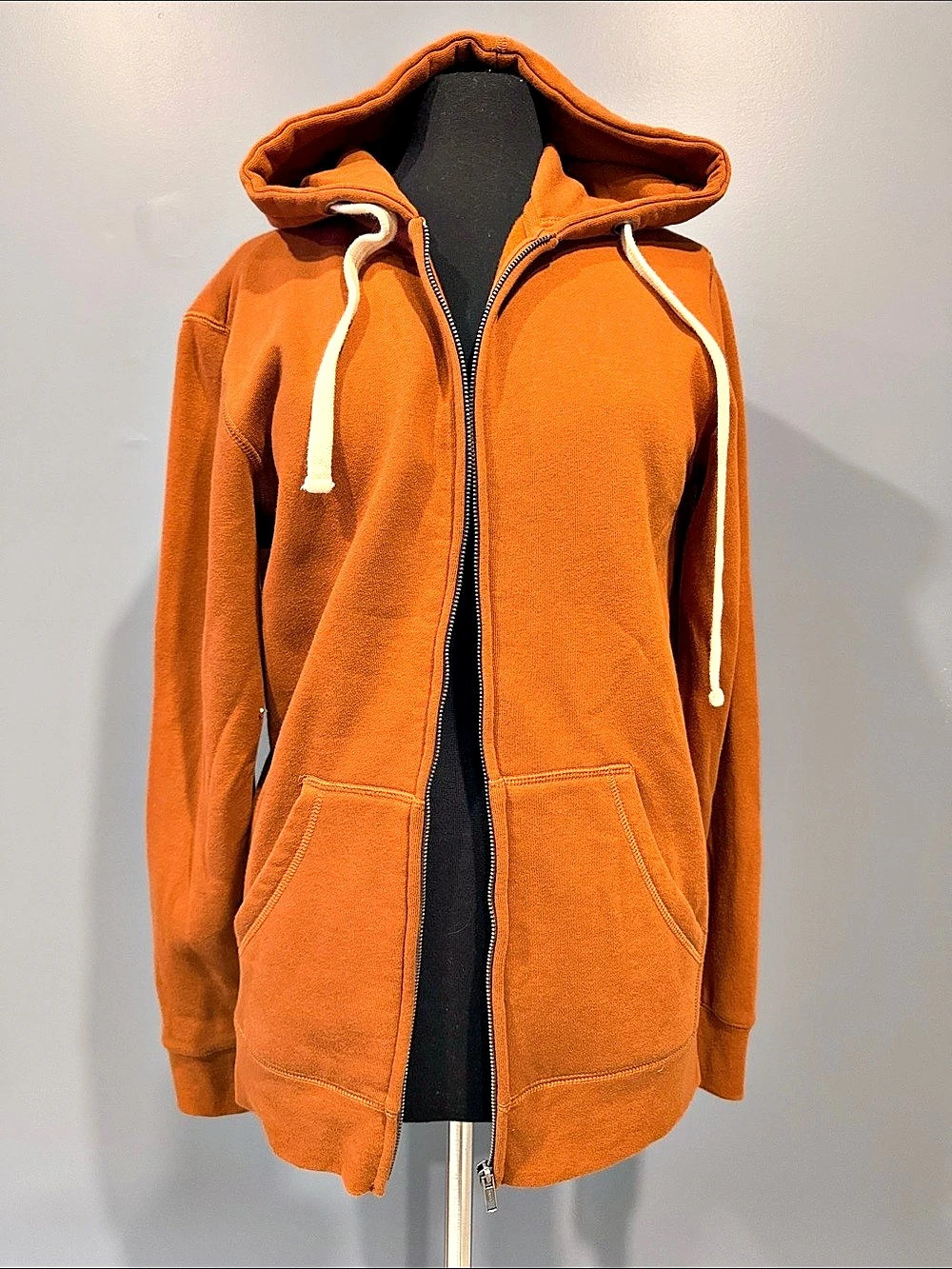 Vision Organic Cotton Hoodie Orange Size Small Like New
